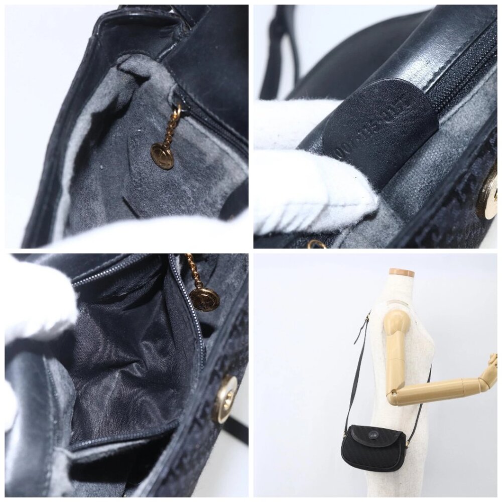 GUCCI Shoulder Bag Old Gucci Black Gold Auth 158414 - Picture 15 of 15